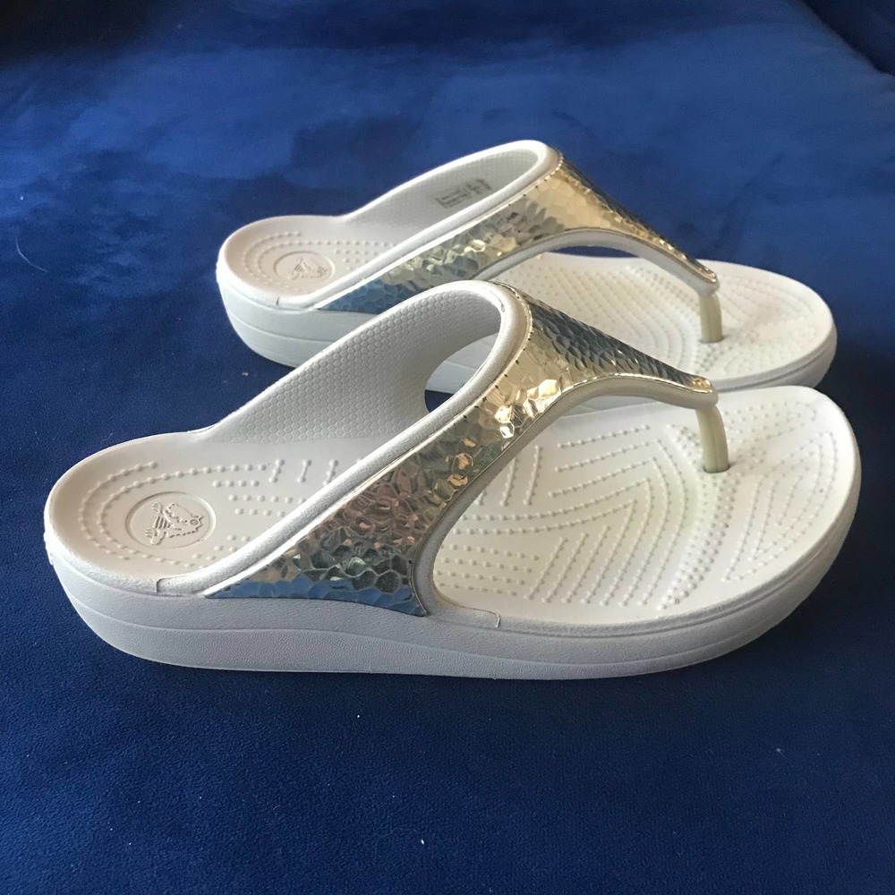Crocs Sloane Metallic Flip-Flops